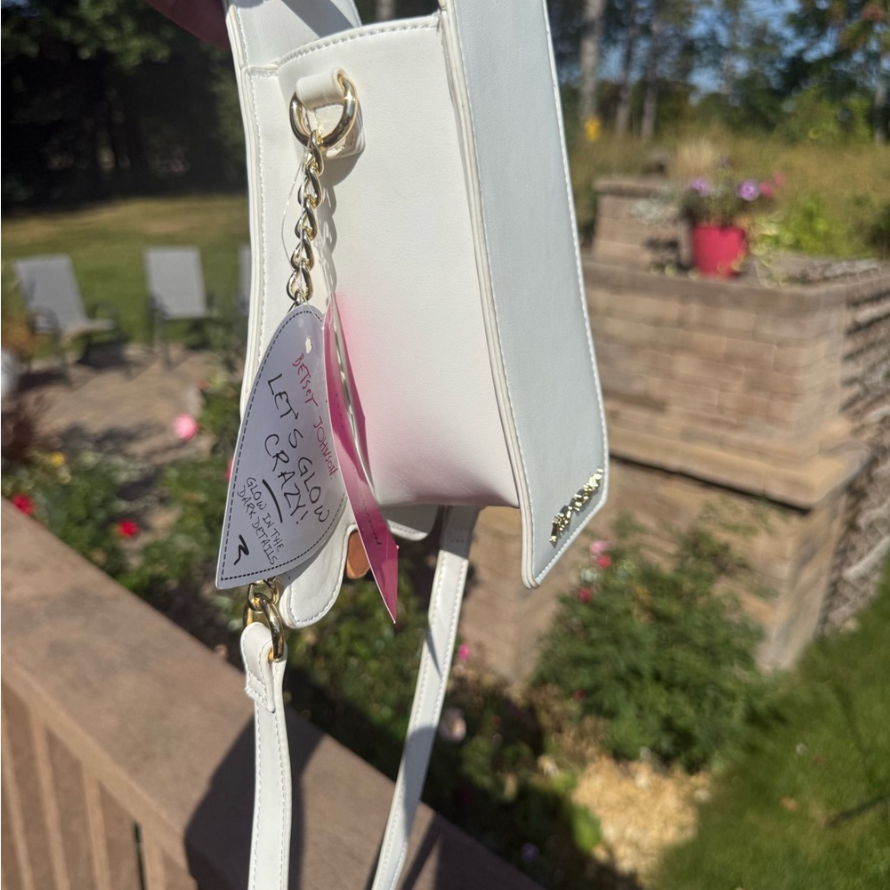 Betsey Johnson White Backpack with Playful Glow Design - Picture 5 of 6